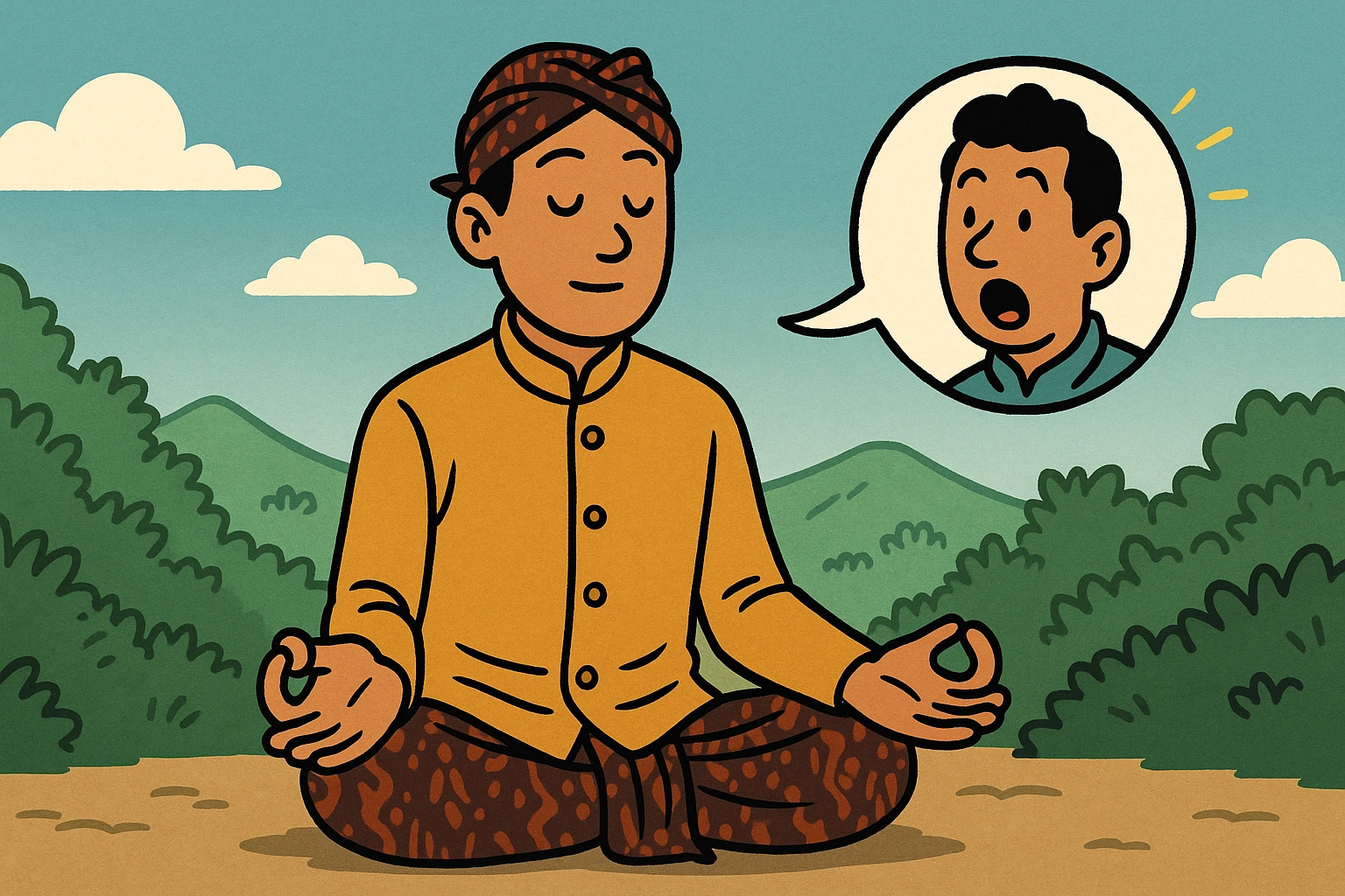 ‘Ojo Gumunan, Ojo Kagetan, Ojo Dumeh’: Pengendalian Diri Jawa dan Mindfulness Buddhis